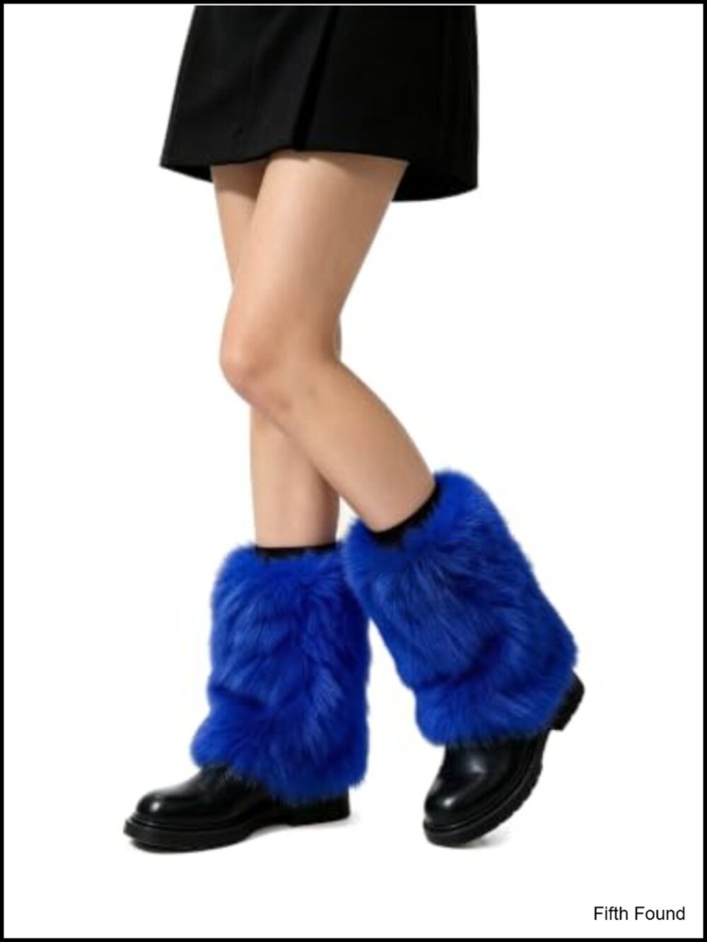 Faux Fur Leg Warmers Boot Cuffs Covers 7.8 inches Long